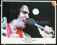v370 ELVIS ON TOUR movie lobby card #5 '72 great Elvis Presley c/u!