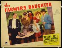 v386 FARMER'S DAUGHTER movie lobby card '40 Martha Raye, Ruggles