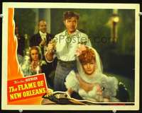 v393 FLAME OF NEW ORLEANS movie lobby card '41 Marlene Dietrich, Cabot