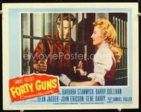 v405 FORTY GUNS movie lobby card #4 '57 Barbara Stanwyck, John Ericson