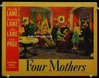 v406 FOUR MOTHERS movie lobby card '41 Priscilla Lane & sisters!