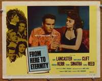 v413 FROM HERE TO ETERNITY movie lobby card #3 R58 Montgomery Clift