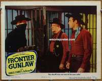 v414 FRONTIER GUNLAW movie lobby card '45 Starrett as Durango Kid!