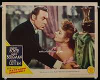 v424 GASLIGHT movie lobby card '44 Ingrid Bergman & Boyer close up!