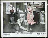 v436 GIRL SHY movie lobby card '24tailor Harold Lloyd, Jobyna Ralston