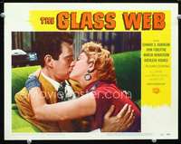 v440 GLASS WEB movie lobby card #8 '53 John Forsyth sucks face!