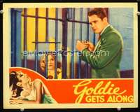 v445 GOLDIE GETS ALONG movie lobby card '33 Lili Damita behind bars!