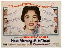 v071 GOOD MORNING MISS DOVE movie title lobby card '55pretty Jennifer Jones