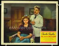 v455 GREAT DICTATOR movie lobby card '40 Charlie Chaplin, Goddard