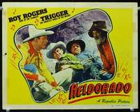 v472 HELDORADO movie lobby card #8 '46 Roy Rogers, Gabby Hayes