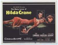 v082 HILDA CRANE movie title lobby card '56 sexy Jean Simmons, Guy Madison