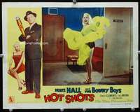 v488 HOT SHOTS movie lobby card '56 sexy Joi Lansing, Huntz Hall