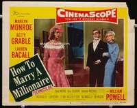 v493 HOW TO MARRY A MILLIONAIRE movie lobby card #5 '53 Marilyn Monroe