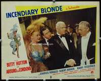 v514 INCENDIARY BLONDE movie lobby card '45 showgirl Betty Hutton!
