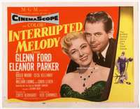 v090 INTERRUPTED MELODY movie title lobby card '55 Glenn Ford, Parker