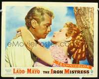 v518 IRON MISTRESS movie lobby card #1 '52 best Alan Ladd & Mayo c/u!