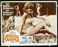 v523 IT'S A BIKINI WORLD movie lobby card #1 '67 sexy Deborah Walley!