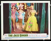 v525 JAZZ SINGER movie lobby card #3 '53 Peggy Lee in pretty dress!