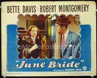 v537 JUNE BRIDE movie lobby card #4 '48 Bette Davis, Robert Montgomery