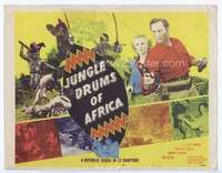 v095 JUNGLE DRUMS OF AFRICA movie title lobby card '52 Clay Moore, serial!