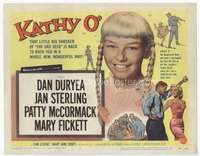 v097 KATHY O' movie title lobby card '58 Patty McCormack from The Bad Seed!