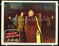 v546 KILLER THAT STALKED NEW YORK movie lobby card #2 '50 Evelyn Keyes
