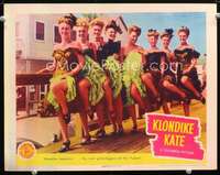 v560 KLONDIKE KATE movie lobby card '43 line of sexiest gold-diggers!