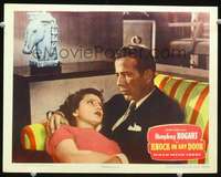 v561 KNOCK ON ANY DOOR movie lobby card #3 '49 Humphrey Bogart c/u!