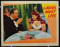 v563 LADIES MUST LIVE movie lobby card '40 sexy Rosemary Lane c/u!