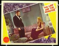 v566 LADY & THE MONSTER movie lobby card '44 Vera Ralston, Arlen