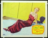 v568 LADY FROM SHANGHAI movie lobby card #6 '47 sexiest Rita Hayworth!