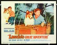 v577 LASSIE'S GREAT ADVENTURE movie lobby card #3 '63 beloved Collie!
