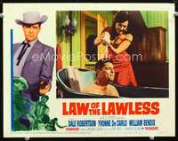v582 LAW OF THE LAWLESS movie lobby card #5 '64 Robertson, De Carlo
