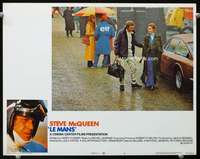 v585 LE MANS movie lobby card #4 '71 Steve McQueen says goodbye!