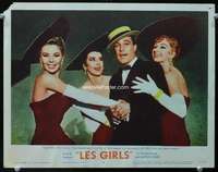 v591 LES GIRLS movie lobby card #5 '57 Gene Kelly,Gaynor,Kendall,Elg