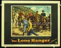 v609 LONE RANGER movie lobby card #8 '56 Clayton Moore, Silverheels