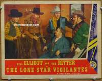 v611 LONE STAR VIGILANTES movie lobby card '42Bill Elliott,Tex Ritter