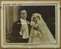 v613 LOOK YOUR BEST movie lobby card '23 bride Colleen Moore w/cake!