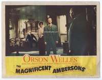 v630 MAGNIFICENT AMBERSONS movie lobby card '42 Tim Holt, Orson Welles