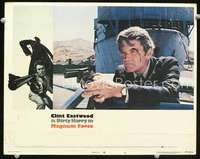 v632 MAGNUM FORCE movie lobby card #4 '73 Hal Holbrook c/u with gun!