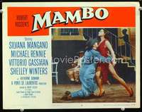 v637 MAMBO movie lobby card #5 '54 sexy dancing Silvana Mangano!