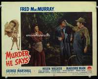 v673 MURDER HE SAYS movie lobby card #7 '45 MacMurray, Marjorie Main