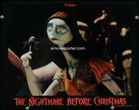v684 NIGHTMARE BEFORE CHRISTMAS movie lobby card '93 zany Tim Burton!