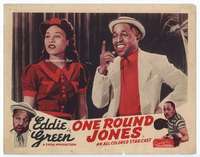 v699 ONE ROUND JONES movie lobby card '40s boxing, rare 1st release!