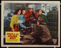 v706 PALS OF THE GOLDEN WEST movie lobby card #3 '51 Roy Rogers, Evans