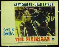 v721 PLAINSMAN movie lobby card #4 R46 Gary Cooper & Arthur c/u!