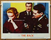 v736 RACK movie lobby card #3 '56 Paul Newman, Anne Francis, Pidgeon
