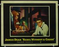 v746 REBEL WITHOUT A CAUSE movie lobby card #3 '55 James Dean c/u!