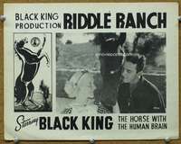 v754 RIDDLE RANCH movie lobby card R40sBlack King,horse w/human brain!