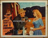 v755 RIDE LONESOME movie lobby card #3 '59 Randolph Scott, Boetticher